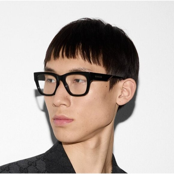 NEW GUCCI EYEGLASSES BLACK HAVANA UNISEX EYEWEAR GUCCI - Picture 3 of 4